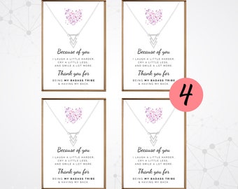 Set of 4 Best friend necklace, Matching necklaces for best friends 3 pack, Bff necklace for 2PC, Tribe friendship jewelry, Triangle pendant