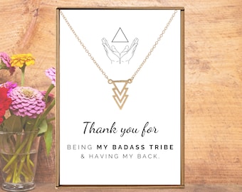 Para mi tribu de chicas rudas, collar sentimental para mejores amigas, equipo de novias, collar rudo, regalos significativos de agradecimiento, collares para mejores amigas para ella