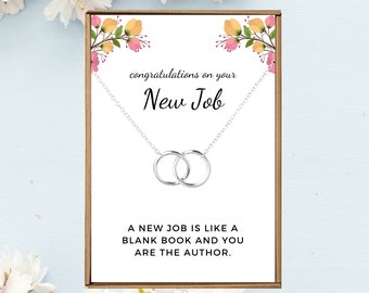 New job gift for her, Congrats gift box, Promotion new position, New job gift box, Co worker gift, New job necklace, Graduation gift box