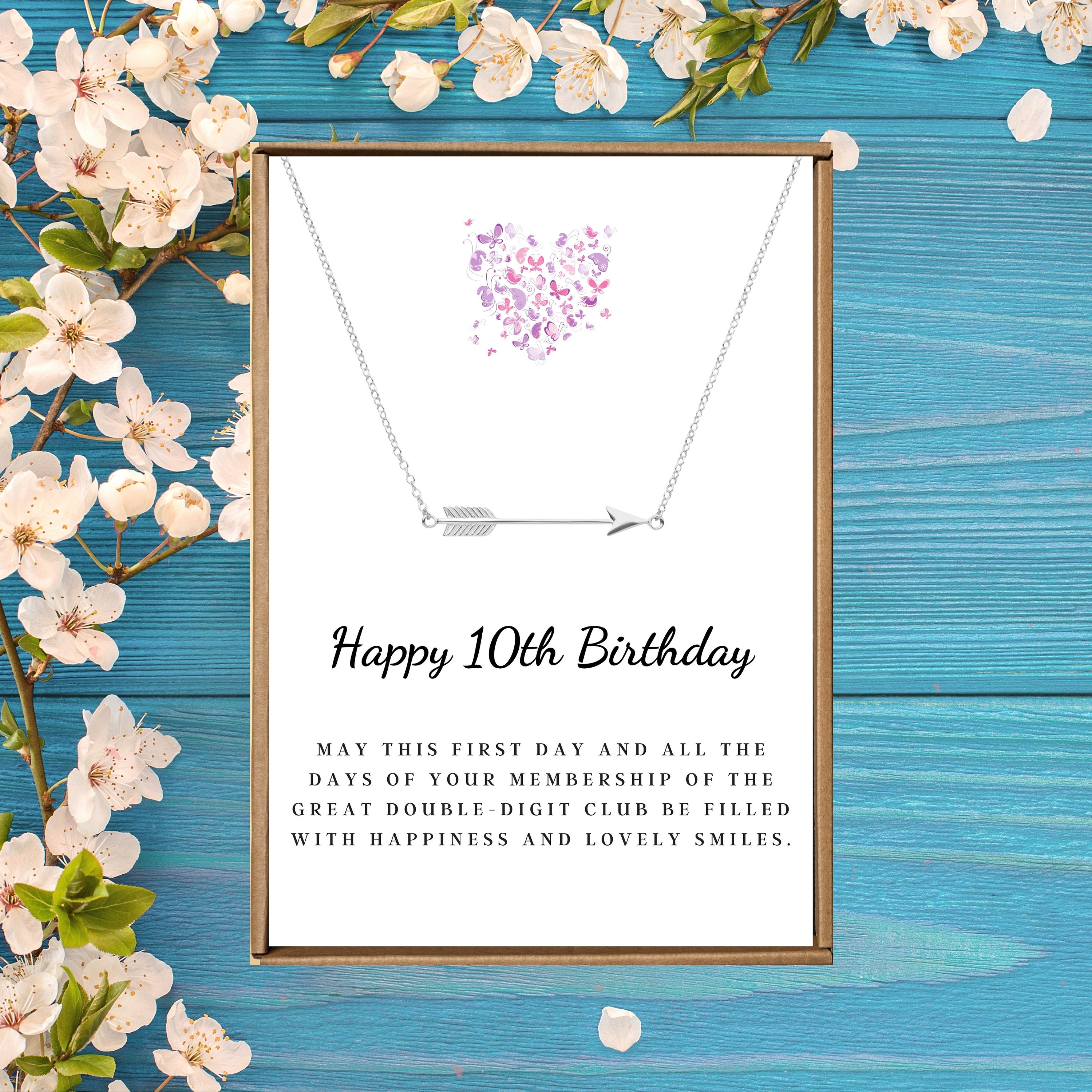 10Th Birthday Gift To My Daughter, Girl, Happy Birthday, Tenth Birthday  Necklace, For 10 Year Old Girl Gifts - Yahoo Shopping