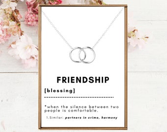 Friendship necklace, Tribe necklace gift for women, Besties matching gifts, Bonus sister jewelry for girls, Best friend necklaces for woman