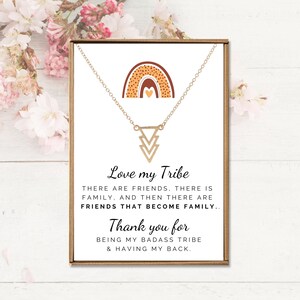 Gold Triangle Pendant Necklace: Badass Tribe Gift