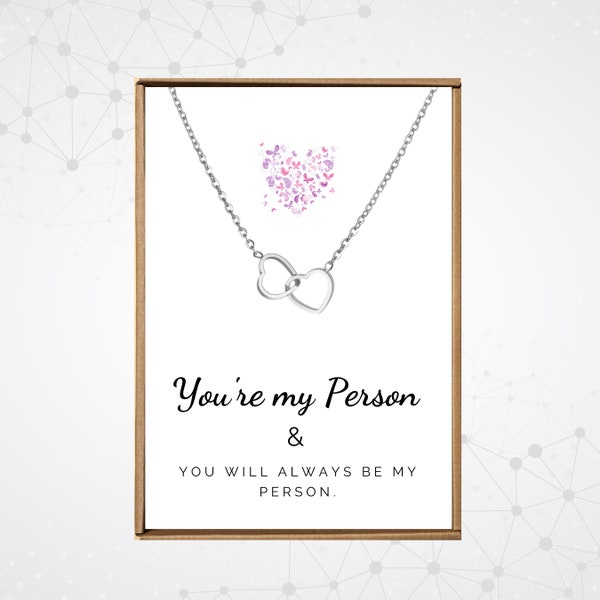 Youre my person necklace, My person gift, Daughter necklace, Best friend gifts, Tribe necklace friendship, BFF Gift girl, Coworker gifts
