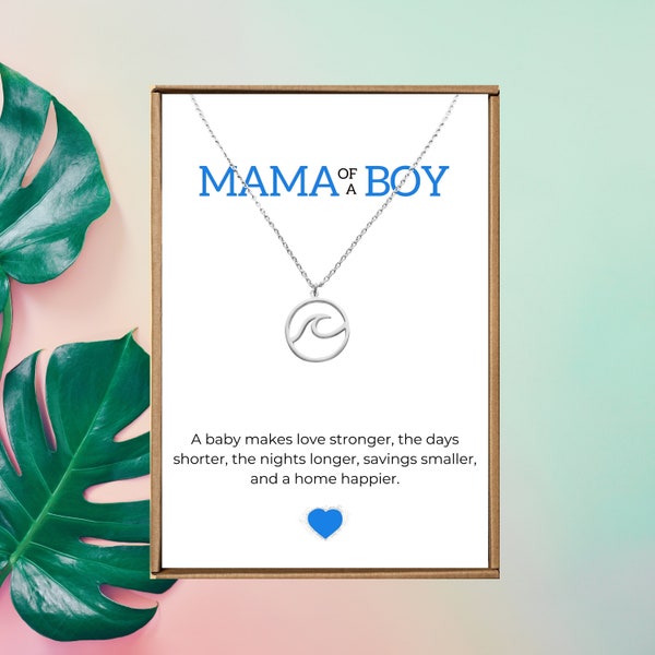 Mama of boys gift, Baby Showering present, New mom gift, Baby boy mom, 925 sterling silver, Future mommy jewelry, 1st time mom gift