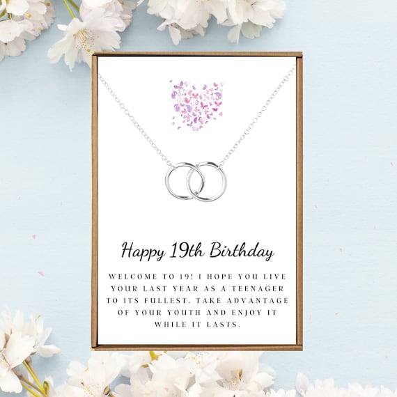 19th Birthday Gifts for Girls Gift for 19 Year Old Girl Gift for Her  Nineteenth Birthday Personalized Gifts for Her Christmas Gift for Woman 