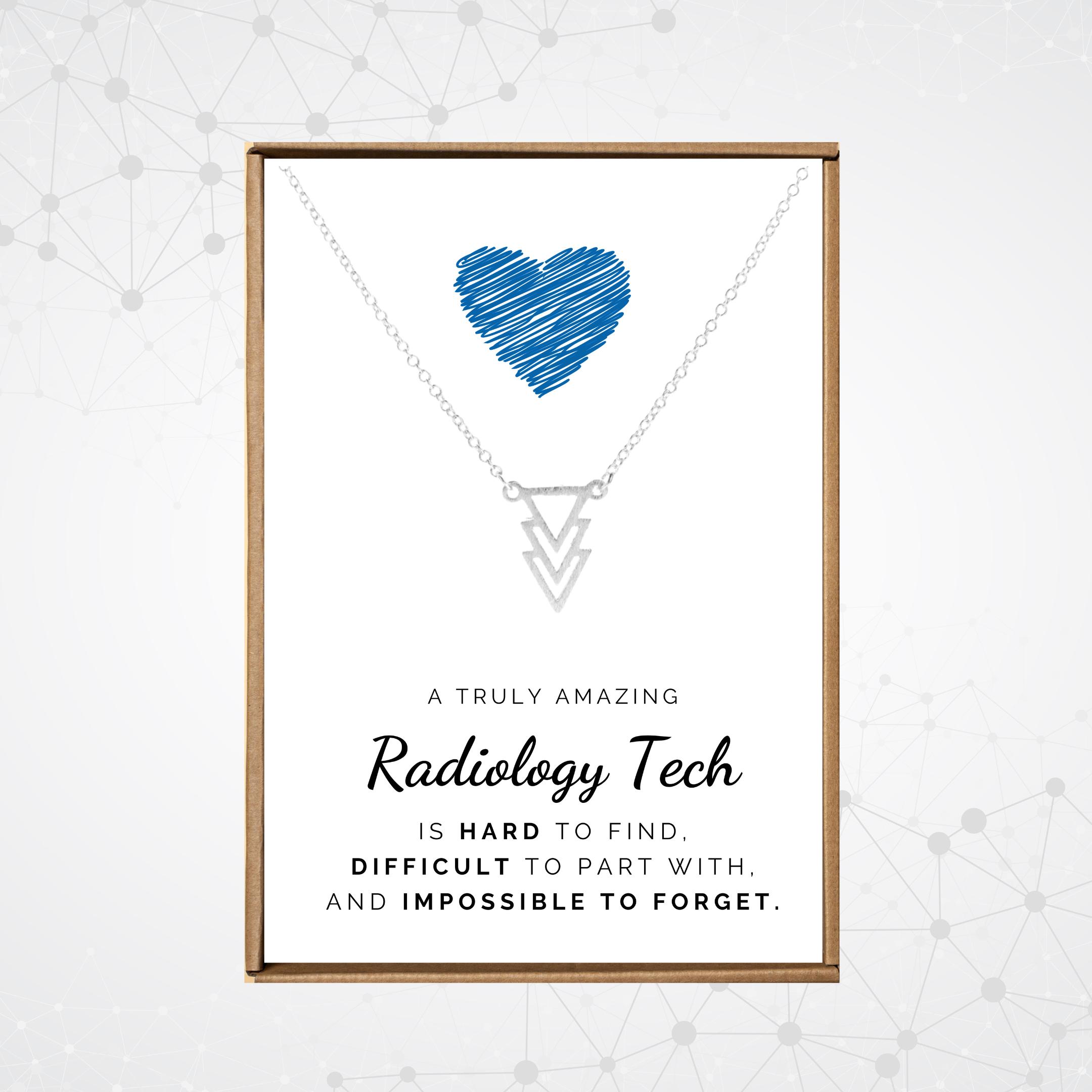 Rad tech week gift, Rad tech necklace for girl, Radiology technologist gifts, Xray technician appreciation jewelry women, X-ray technologist