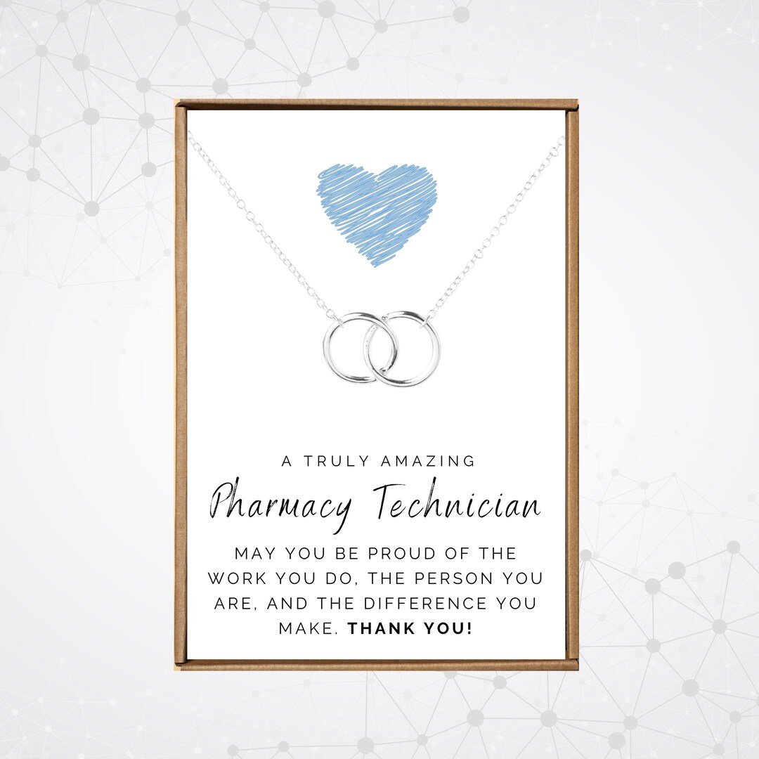Pharmacy Tech Gifts, PT Graduation Necklace, Pharmacy Week Gifts 2024