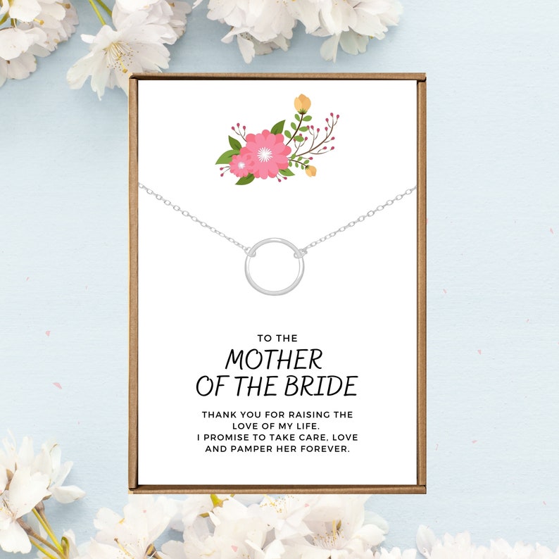 Parent of the bride necklace Mother of the bride necklace Future mother in law jewelry Wedding gift mother of bride, Mother in law gift