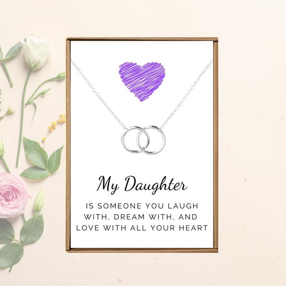 Best Deal for Message Card Jewelry, Handmade Necklace, Daughter Necklace
