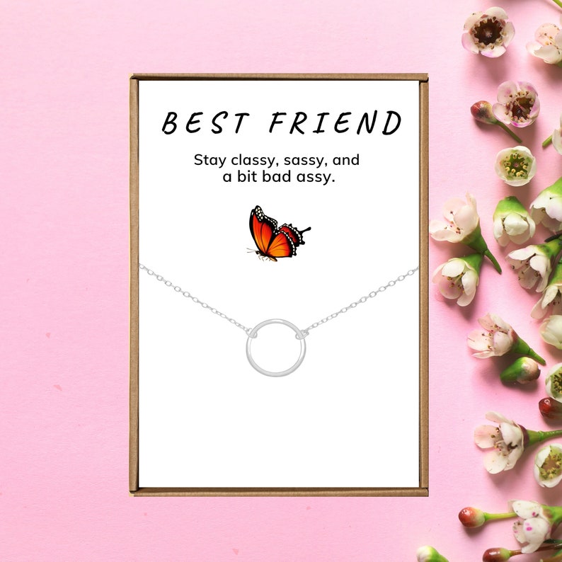 BFFs birthday present women Best friend gift 2 Friends Forever gift Birthday ideas 925 Sterling silver Long Distance gift for friends