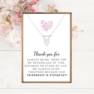 Tribe necklace friendship, Best friend gift, Three triangle pendant, Gifts for best friend female, Thank you for being my bridesmaid wedding