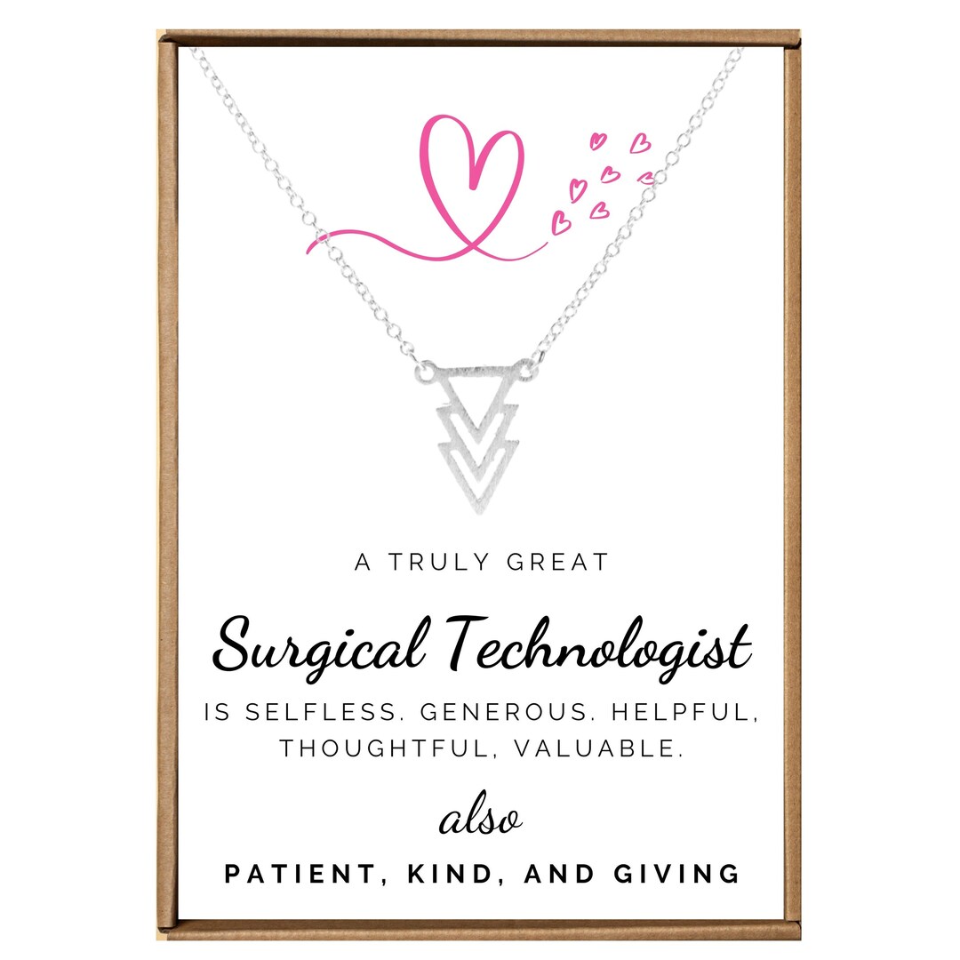 Surgical Tech Gifts, ST Graduation Necklace, Surgical Tech Week Gifts