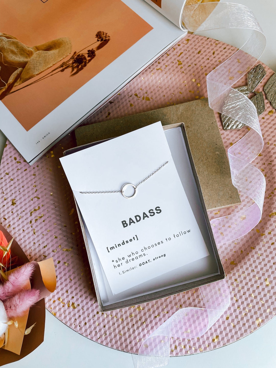 Badass Woman Gift, Bad Ass Girl Gang Jewelry, Badass Mom Present