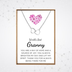 Granny gifts for grandma, Grandma necklace from grandkids, Mothers Day gift for grandma from granddaughter, Unique Granny jewelry, Gigi gift