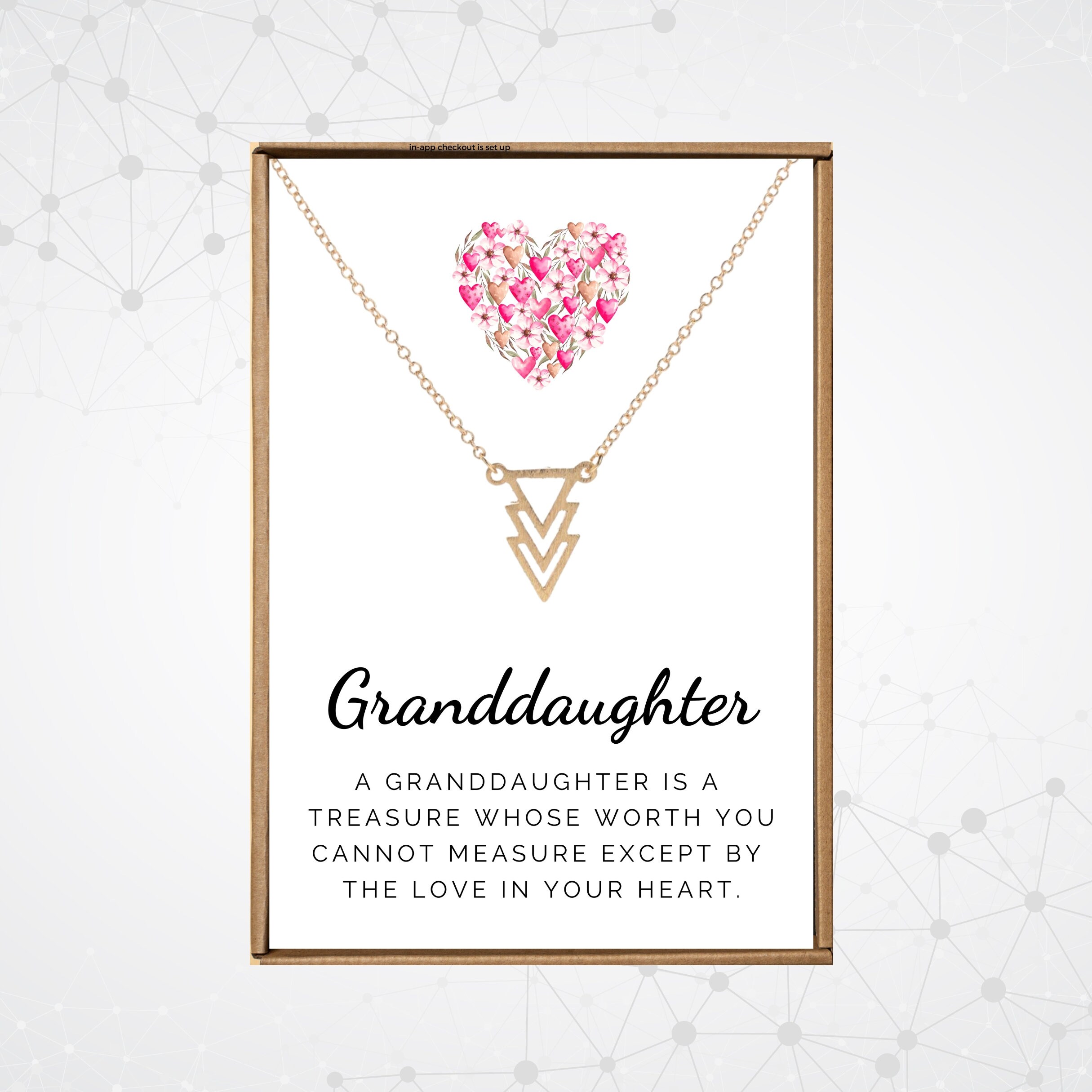 Granddaughter Necklace Etsy