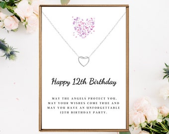 Personalized Custom 12th Birthday Gifts 12th Birthday Twelfth Birthday  Necklace Gifts for 12 Year Old Girl Gifts Birthstone Double Digits 