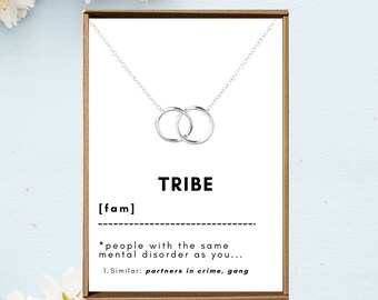 Tribe necklace friendship, Best friend necklaces, Badass squad gifts for woman, Bridemaids wedding favors, Girls trip party gift ideas women