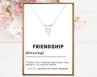 Tribe necklace, Best friend necklaces for 2, Triangle charm pendant for woman, Friendship necklace for teen girls, Bff necklaces for 2 3 4