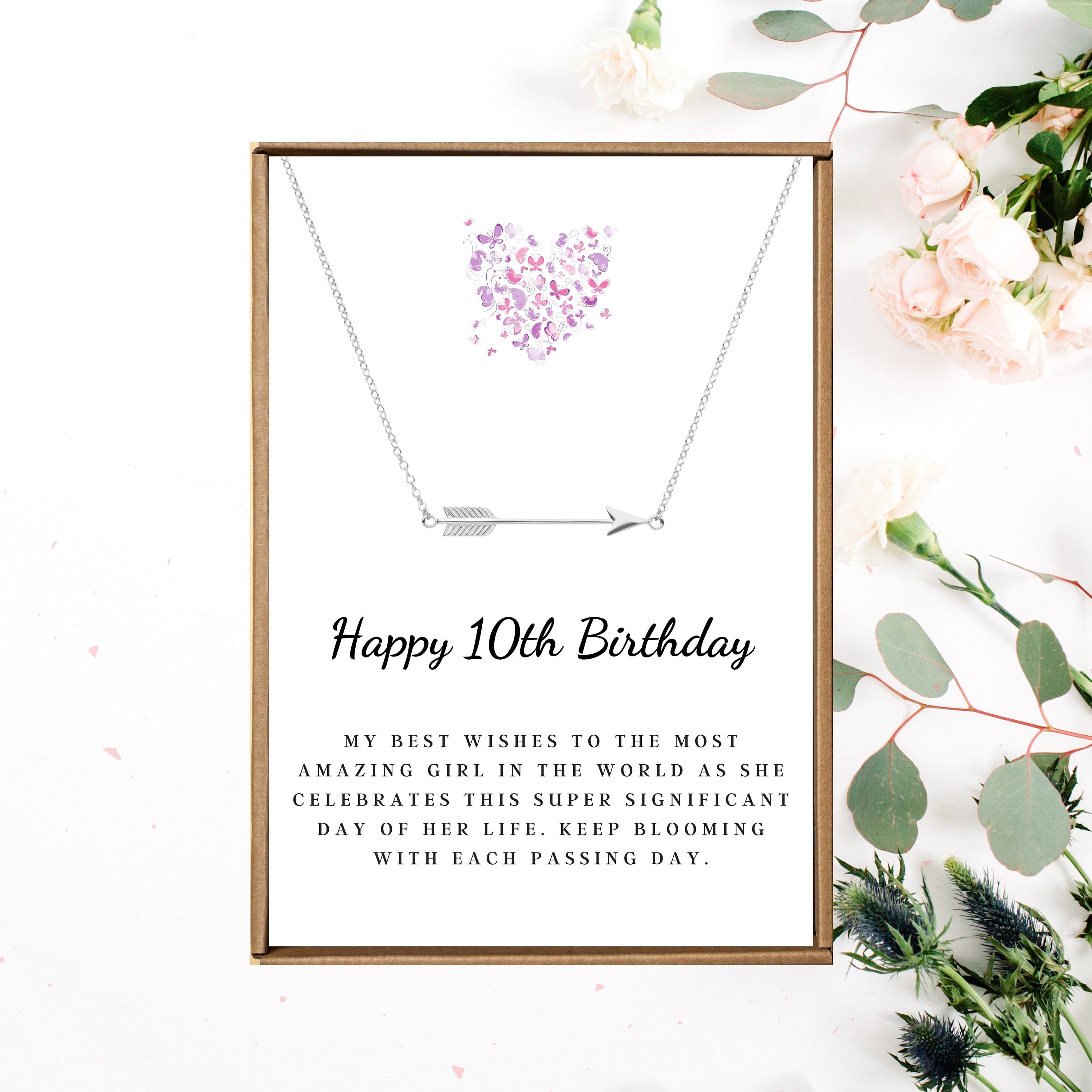 10th Birthday Girl 10th Birthday Gift Tenth Birthday Necklace Gift for 10  Year Old Girl Gifts for Kid Double Digits Birthday Christmas Gifts 