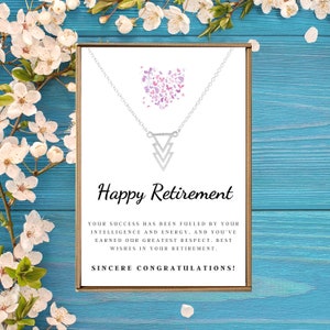 Retirement Gifts for Women, Retirement Necklace for Women, Happy Retirement, Retirement jewelry, Retirement gift for mother, Retire present