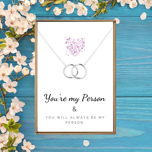 Youre my person necklace, My person gift, Daughter necklace, Bestfriend gifts, Tribe necklace friendship, BFF Gift girl, Bestfriend necklace