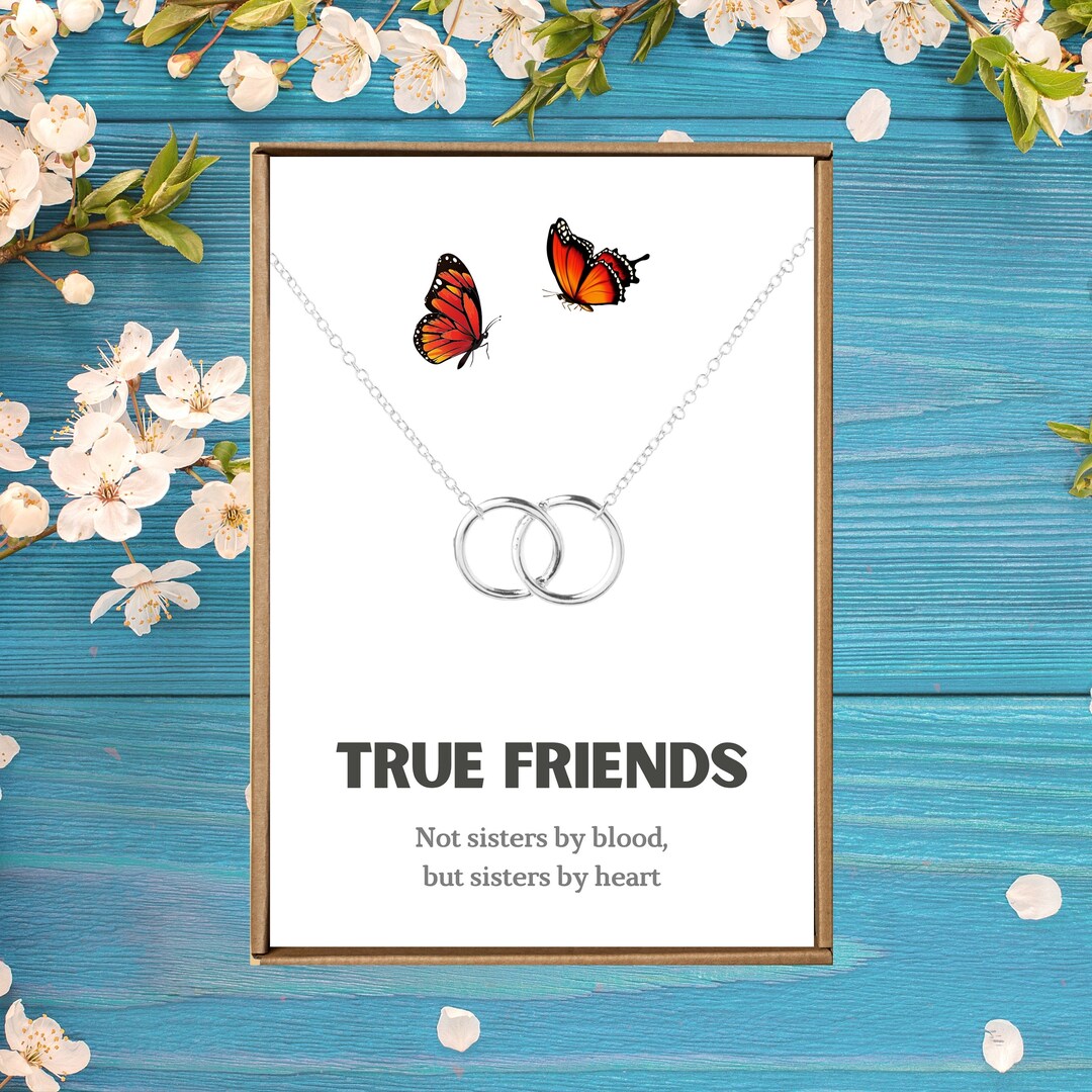 True Friends Gift, True Friends Necklace, Bestfriend Necklace, Bestie ...