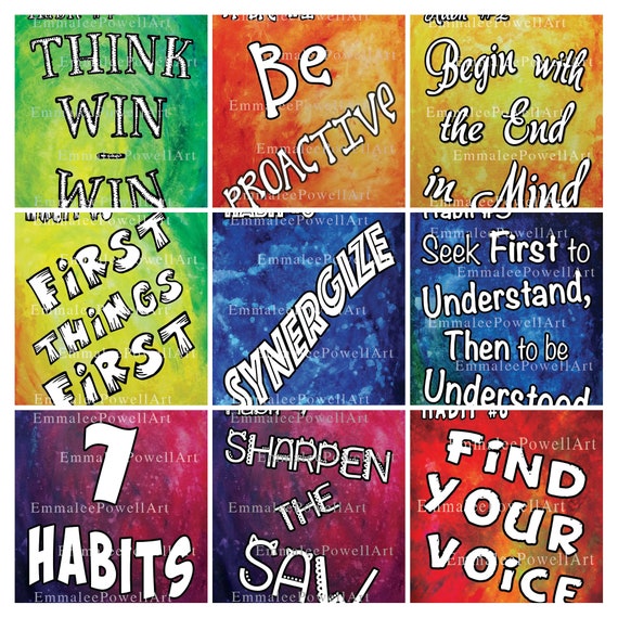 Classroom Printables Digital 7 Habits Posters. 8.5x11 7 | Etsy