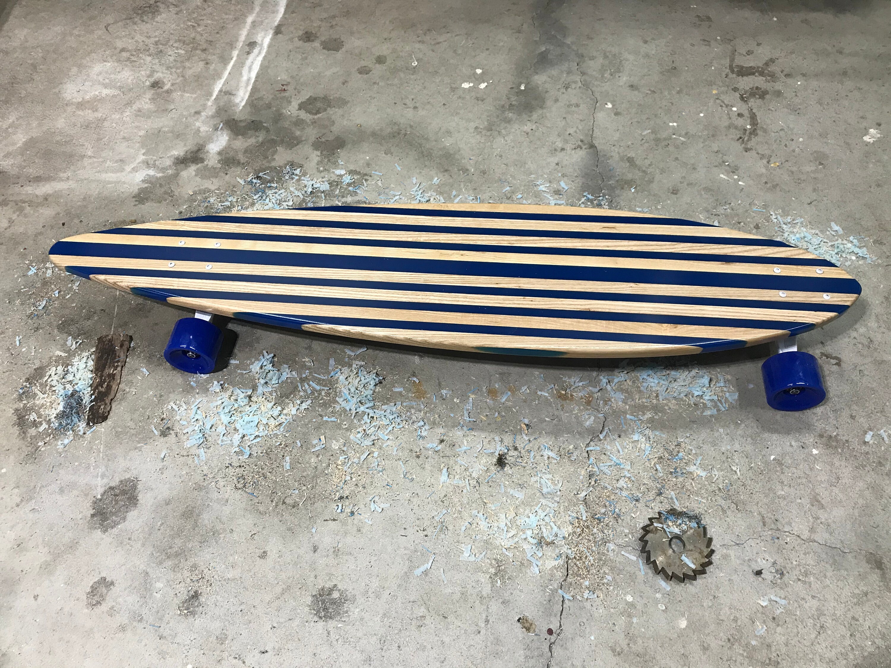 Wood and Resin Skateboard | Etsy