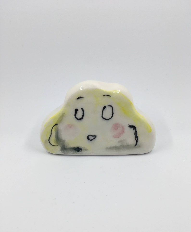 Handmade porcelain Buddy watercolour art object ornament fine art ceramic home decor figurine child/'s room illustration paperweight