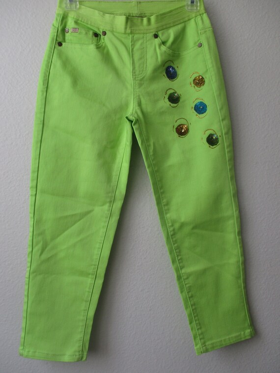diane gilman embellished jeans