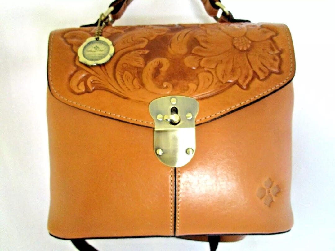 Patricia Nash Sinclair Biscuit Tooled Leather Convertible  display picture 1