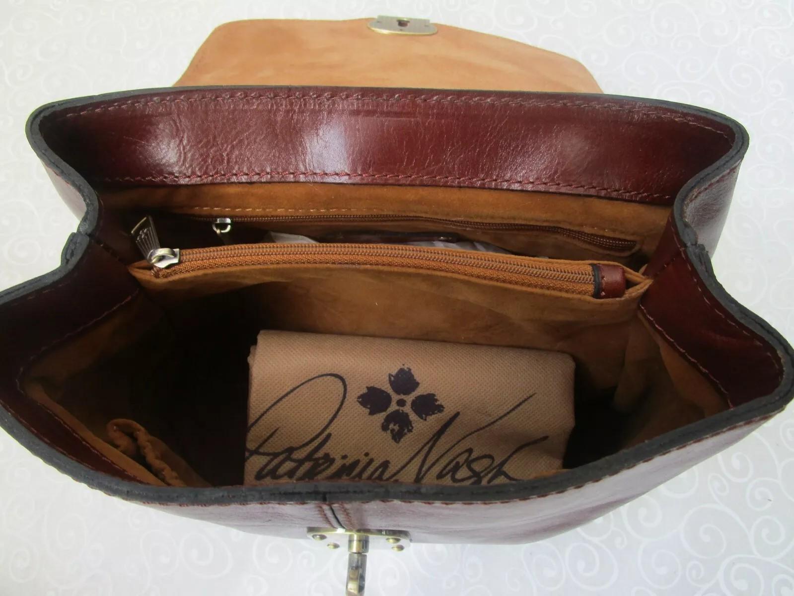 Patricia Nash Sinclair Backpack/Crossbody  NWT ? biscuit or Oxblood Patricia Nash Sinclair Biscuit Tooled Leather Convertible  main image 3