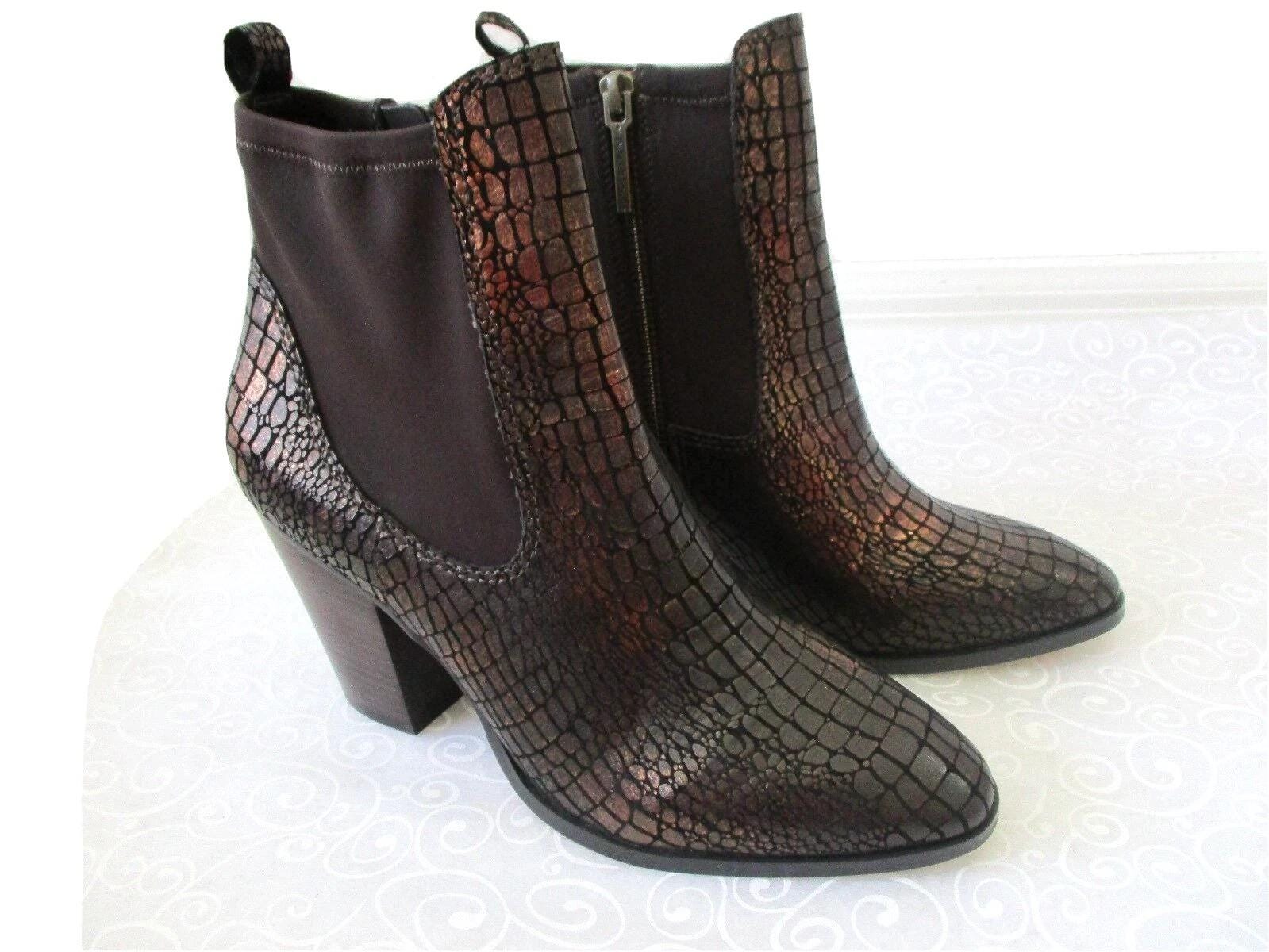 Donald Pliner western couture croc embossed leather studded ankle boots Donald Pliner Women main image 3