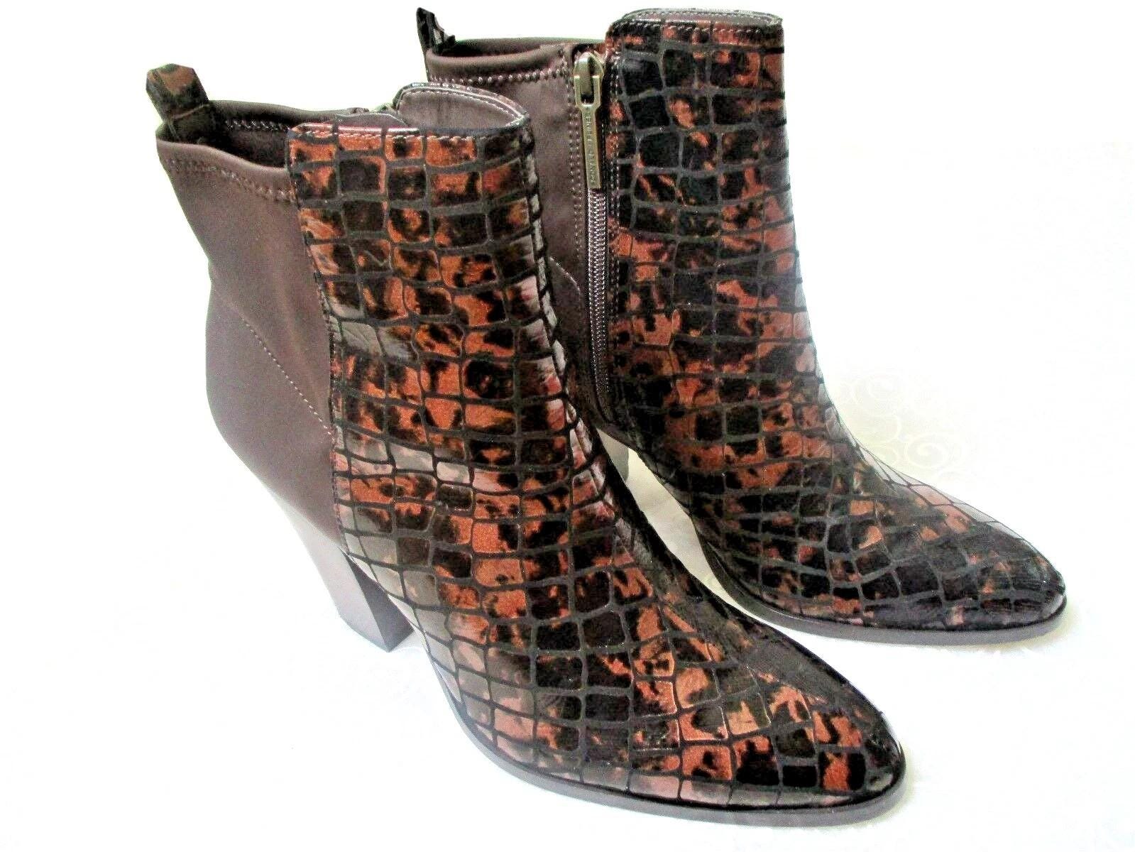 Donald Pliner western couture croc embossed leather studded ankle boots Donald Pliner Women main image 2