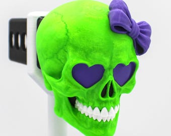 Wicked Edition Cute but Deadly Skull Trailer Tow Hitch Receiver Plug Cover that fits 2" Receivers for car, truck, jeep, or SUV