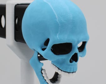 Frost Revenant Edition Laughing Human Skull Trailer Tow Hitch Receiver Plug Cover that fits 2" Receivers for car, truck, or SUV
