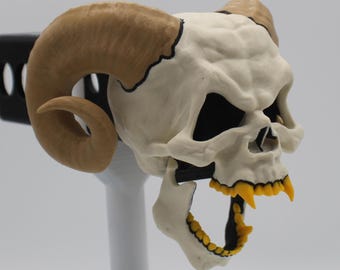 Bone Reaver Edition Laughing Demon Skull Trailer Tow Hitch Receiver Plug Cover that fits 2" Receivers for car, truck, or SUV