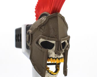 Classic Edition Laughing Spartan Skull Trailer Tow Hitch Receiver Plug Cover that fits 2" Receivers for car, truck, or SUV