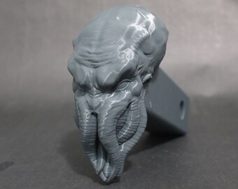 Cthulhu Trailer Tow Hitch Receiver Plug Cover that fits 2" Receivers for car, truck, or SUV