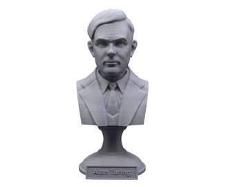 Alan Turing Famous English Mathematician and Computer Scientist 5 Inch Bust