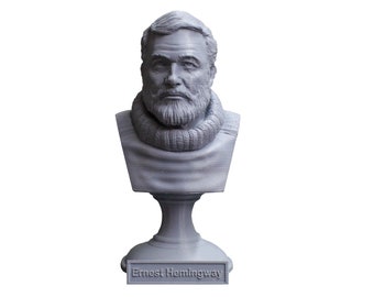 Ernest Hemingway American Journalist, Novelist, Short Story Writer, and Sportsman 5 inch Bust