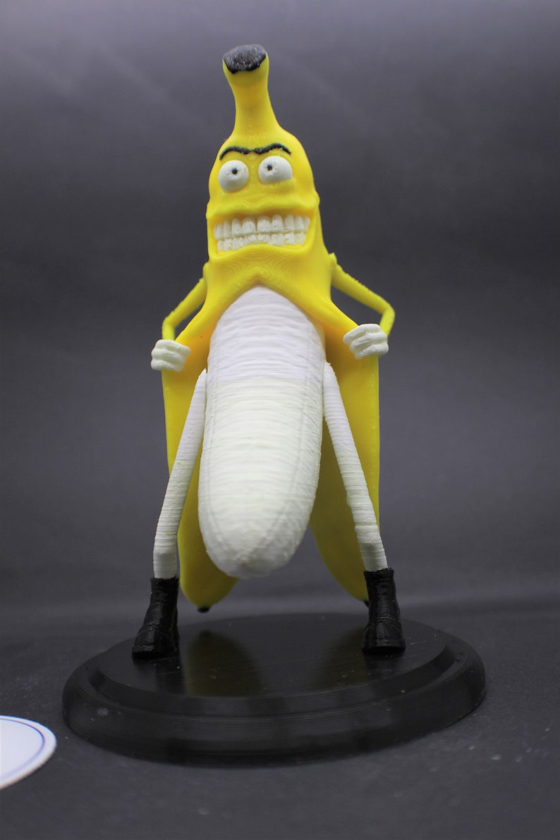 Flashing Banana Figure with Base inspired by Habitual Fix | Etsy