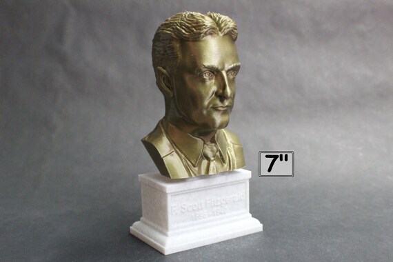 Edgar Allan Poe 3D Printed Bust Famous American Poet and Writer Art FREE SHIP
