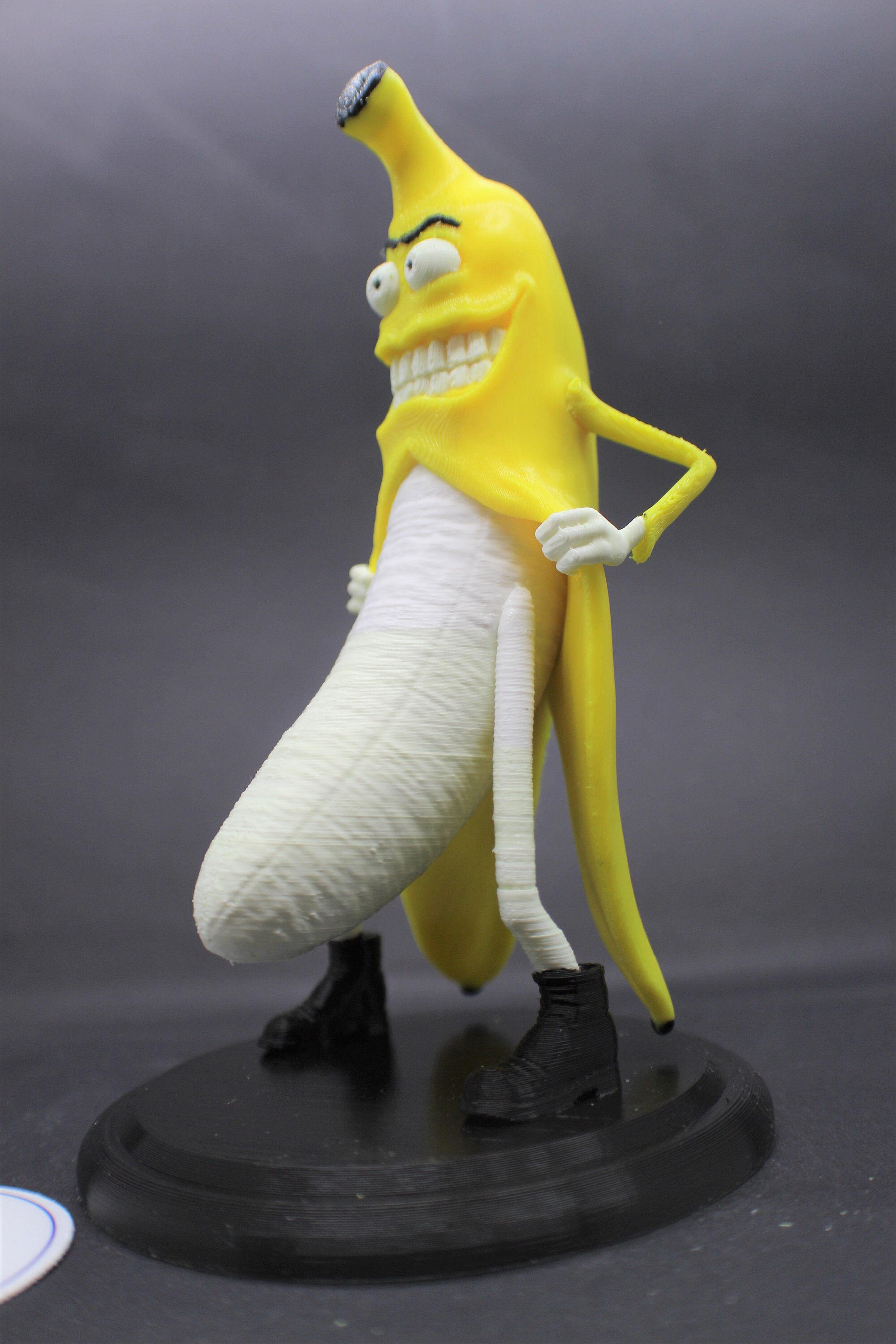 Flashing Banana Figure with Base inspired by Habitual Fix | Etsy