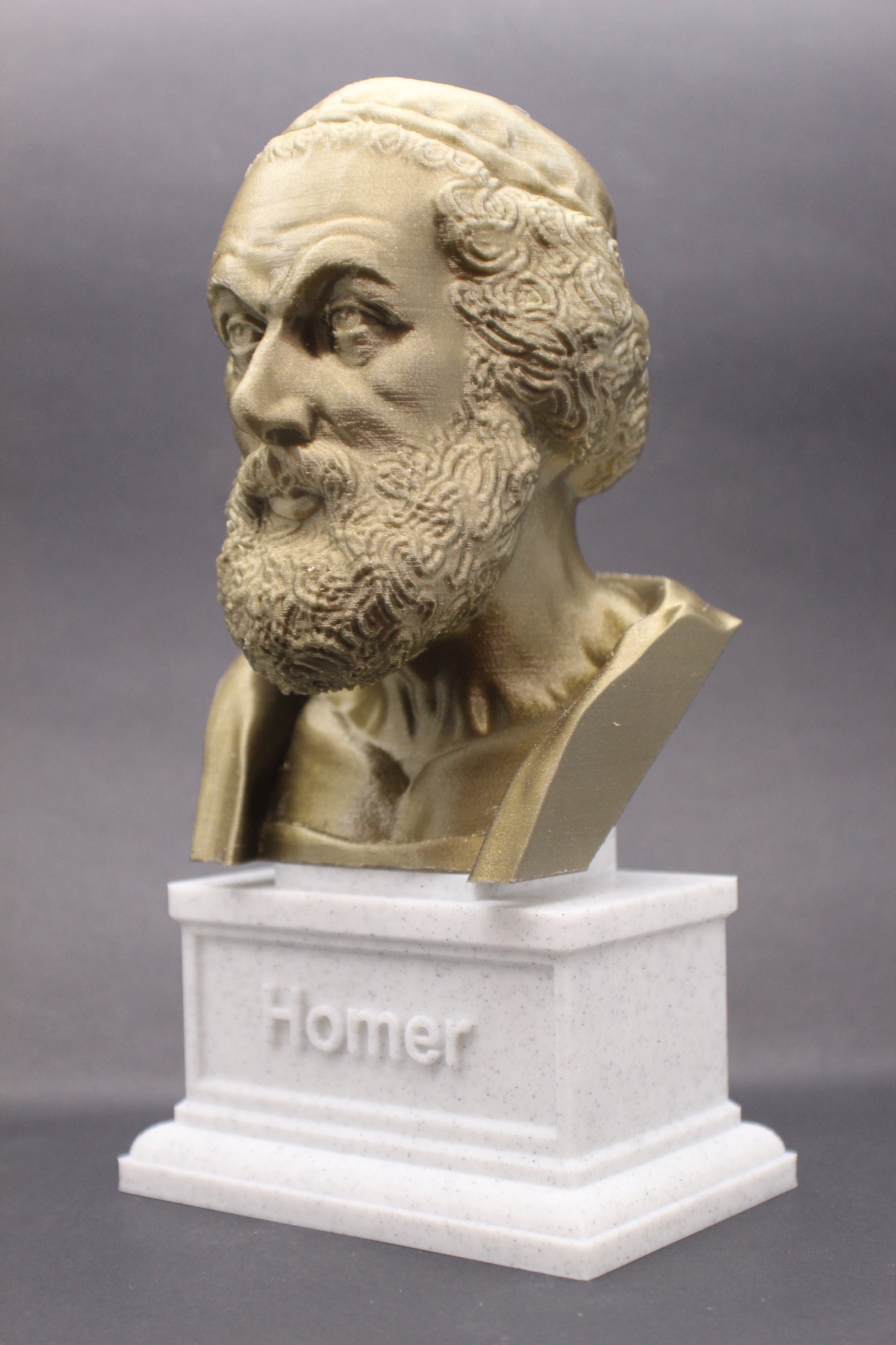 La Iliada Y La Odisea Wikipedia Homero Autor griego de la Ilíada y la Odisea Busto de 7 - Etsy México