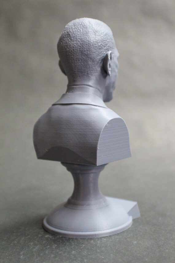 Barack Obama 12 Inch 3d Printed Bust Us President 44 Art Free Shipping