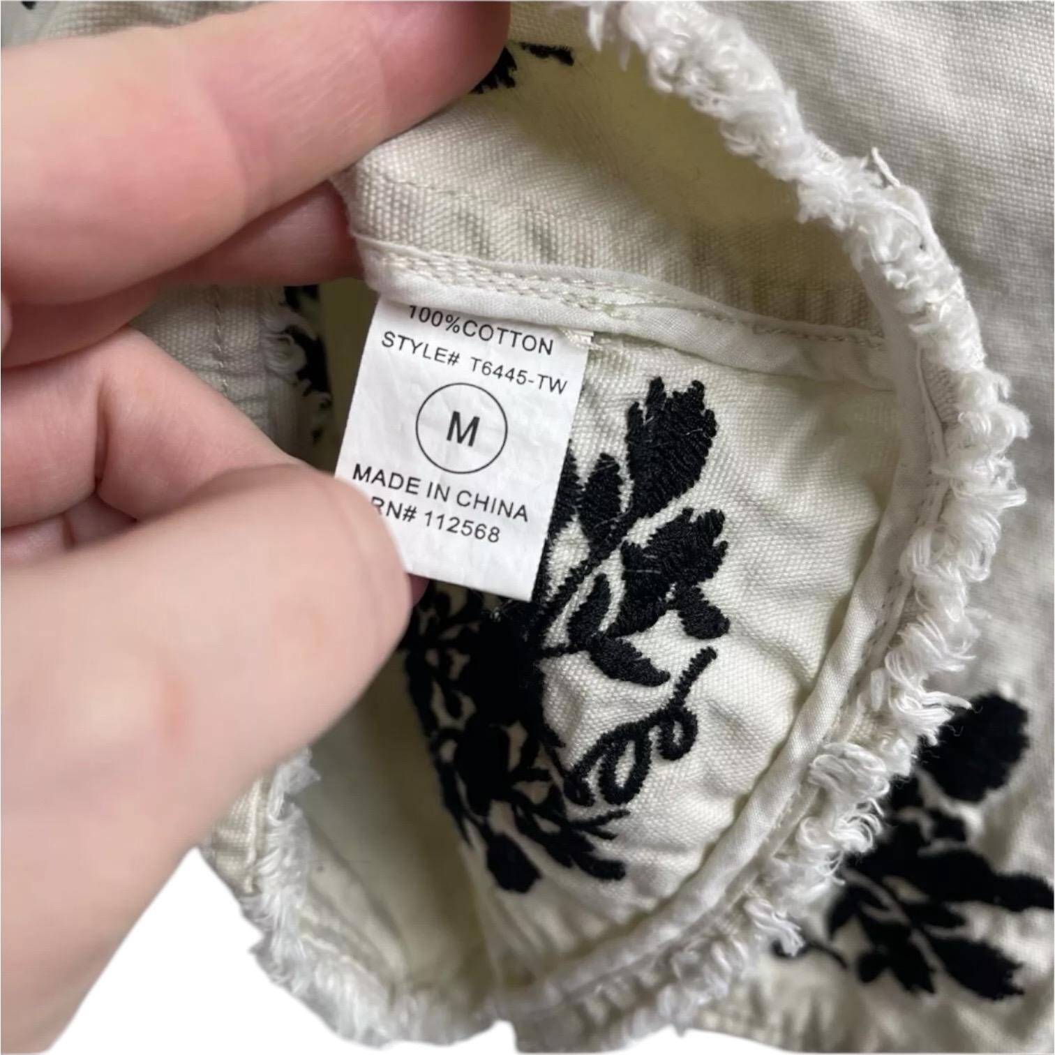 Miss Me Embroidered Blazer Jacket Black Ivory Medium Y2K 2000s - Etsy