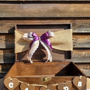 Stained Wood Card Box