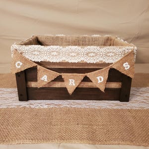 Wooden Crate Wedding Card Box