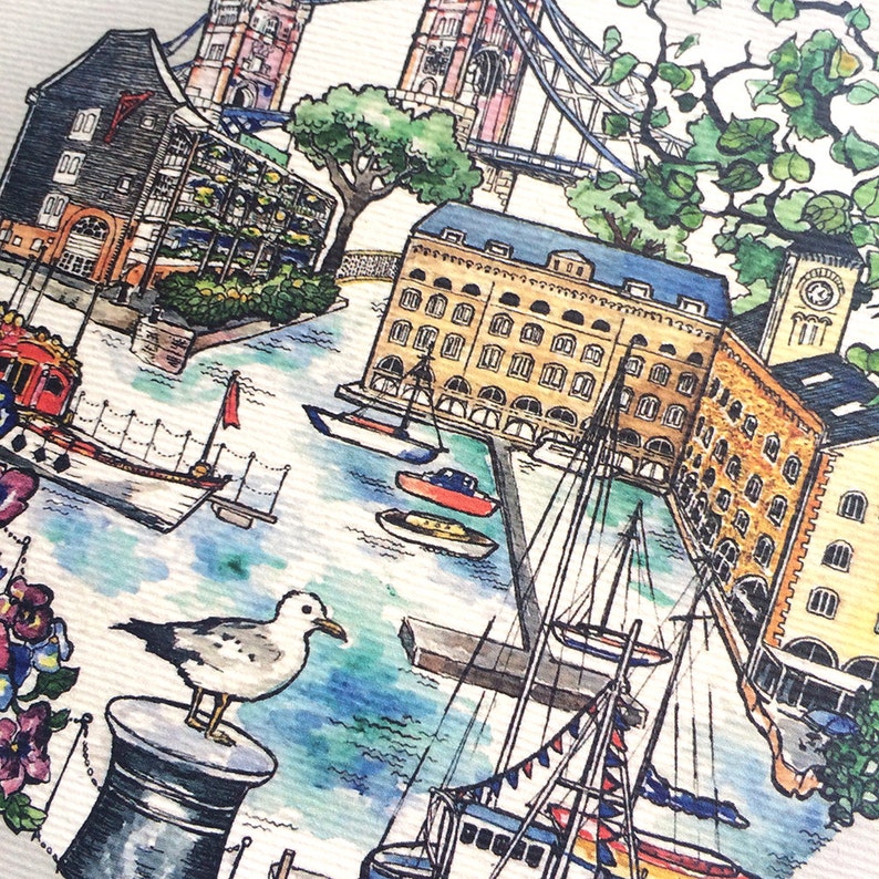 St Katharine/'s docks card London Travel London Love. Tower Bridge